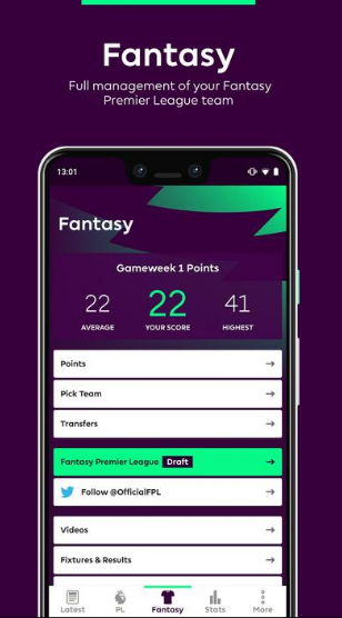 英超联赛官方app(fantasy premier league)