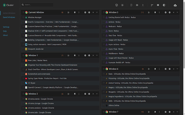 Window & Tab Manager