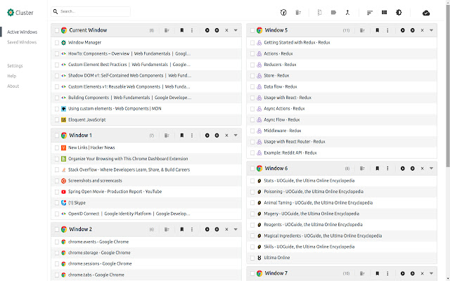 Window & Tab Manager