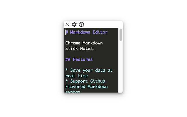 Markdown Sticky Notes