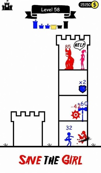 火柴人战争英雄塔防无限金币版