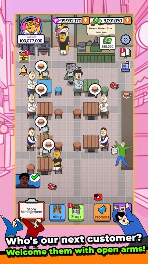 巷弄食堂大亨(jjaltoon Tycoon)