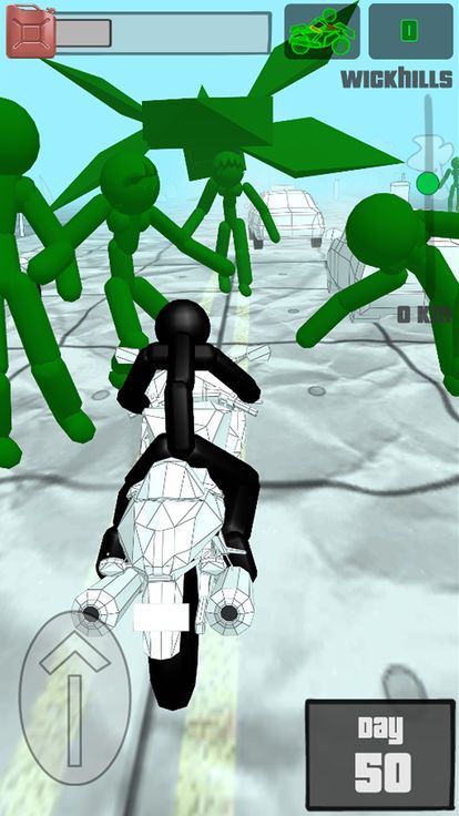 火柴人僵尸摩托车