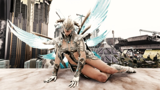 赛博朋克2077女V性感战斗天使服装MOD
