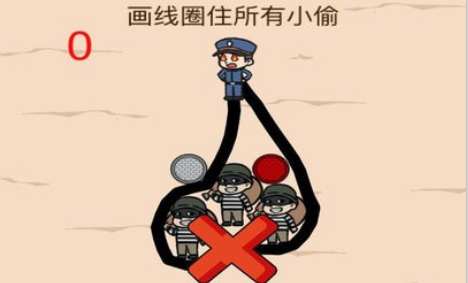 警察抓捕小偷