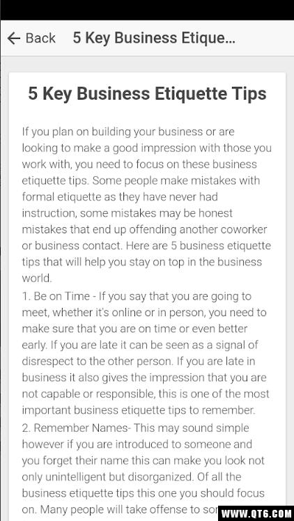 Business Etiquette(办公室礼仪) 1.0手机版