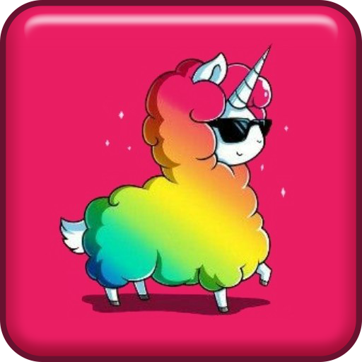 Kawaii Blue Cute Cartoon Wallpaper Theme(可爱的羊驼壁纸) 1.0.2安卓版