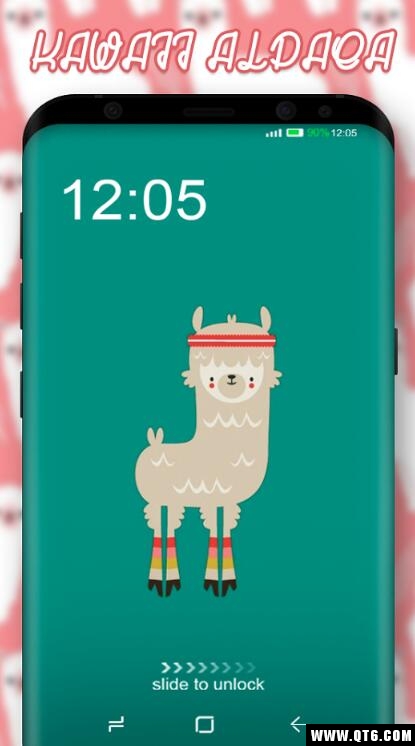 Kawaii Blue Cute Cartoon Wallpaper Theme(可爱的羊驼壁纸) 1.0.2安卓版