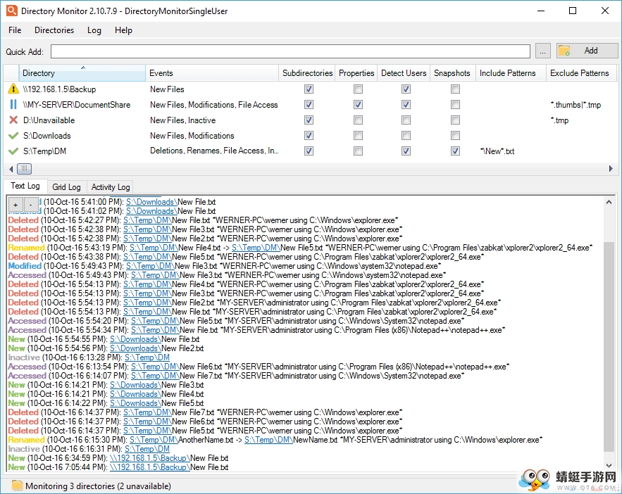 Directory Monitor Pro（实时文件监控）
