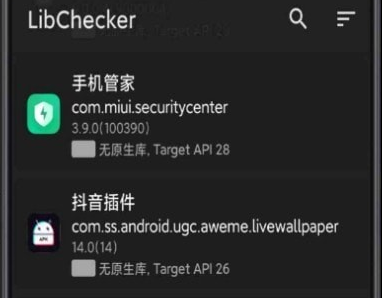 LibChecker 应用界面示意图