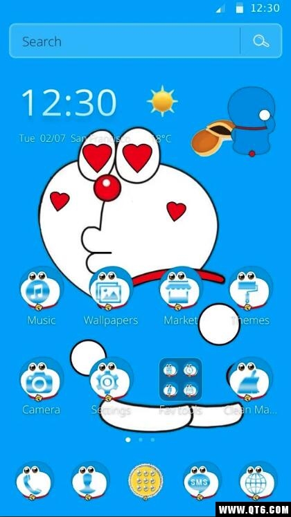 Kawaii Alpaca(卡哇伊蓝色可爱猫咪卡通壁纸主题) 1.1.1安卓版