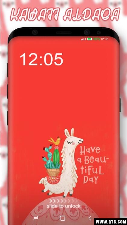 Kawaii Blue Cute Cartoon Wallpaper Theme(可爱的羊驼壁纸) 1.0.2安卓版