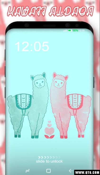 Kawaii Blue Cute Cartoon Wallpaper Theme(可爱的羊驼壁纸) 1.0.2安卓版