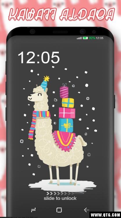 Kawaii Blue Cute Cartoon Wallpaper Theme(可爱的羊驼壁纸) 1.0.2安卓版