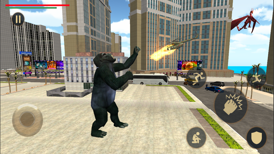 Kaiju Rush：大猩猩对哥斯拉 ios版