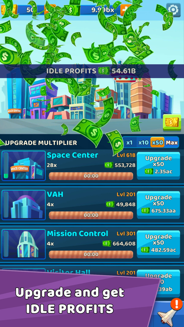 闲置太空竞赛app