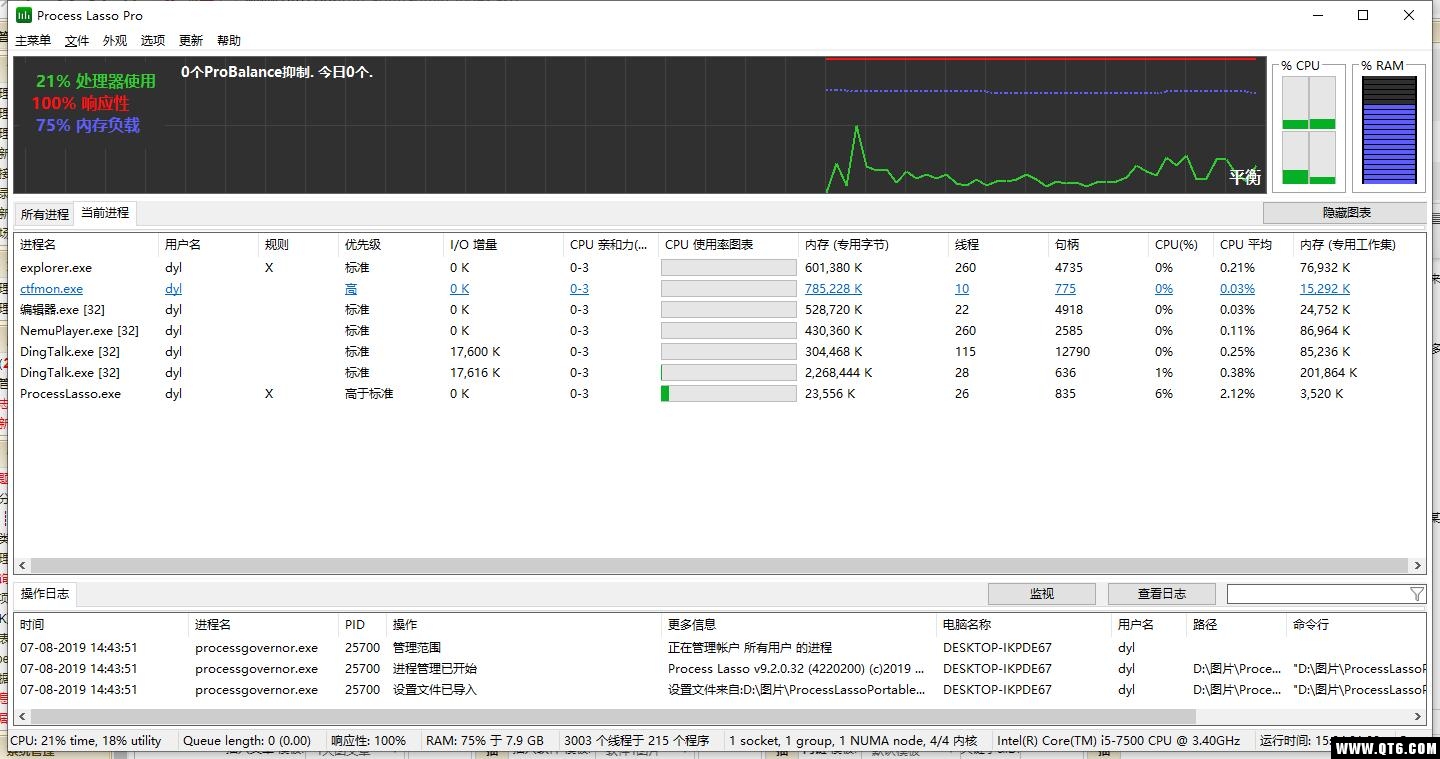 Process Lasso Pro（进程优化管理） 9.2.0.32便携版