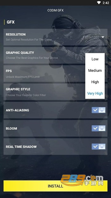 GFX Tool Pro For COD(使命召唤画质修改)中文汉化版v1.0安卓版