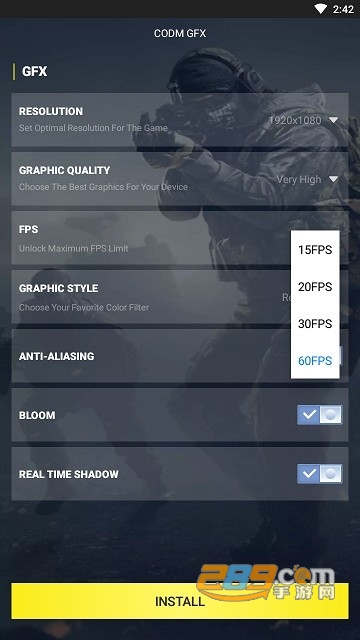 GFX Tool Pro For COD(使命召唤画质修改)中文汉化版v1.0安卓版