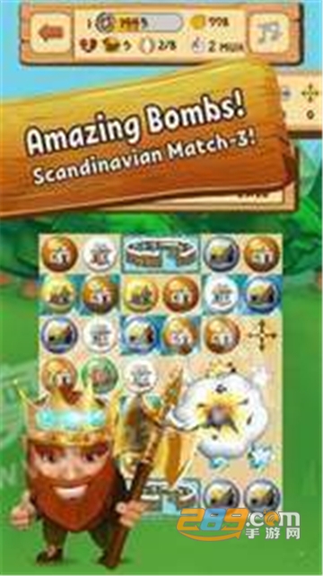Match3gamesVikingLumberjack维京消除最新红包版下载v0.45安卓版