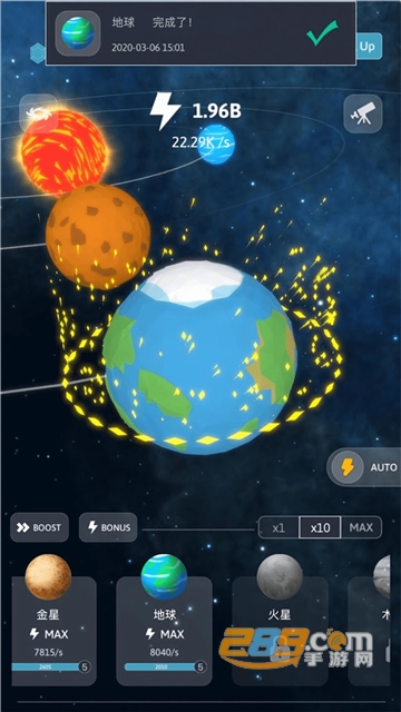Idle Galaxy Creator(来捏个宇宙破解版无限能量钻石最新版)v1.1.0破解版