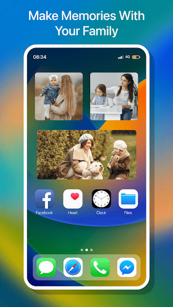 仿苹果ios16照片小组件