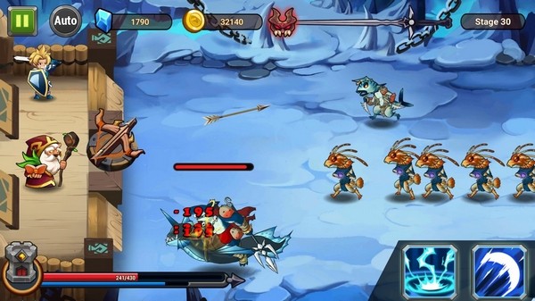 城堡后卫英雄射手无限金币钻石版