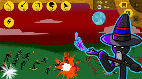 火柴人战争无敌版操作界面