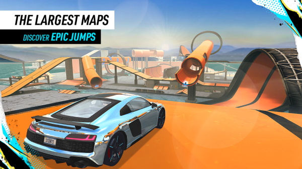 汽车特技比赛无限金币版(Car Stunt Races)