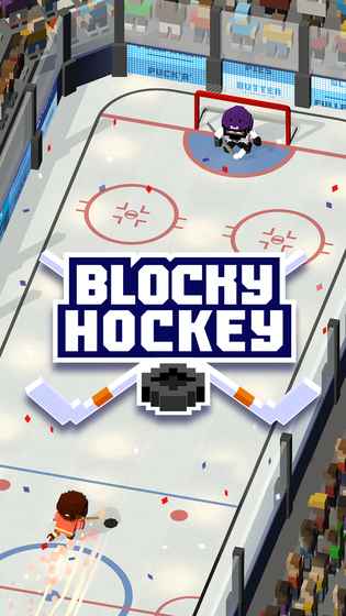 Blocky Hockey(方块冰球冰上跑酷游戏)