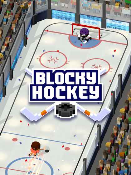 Blocky Hockey(方块冰球冰上跑酷游戏)