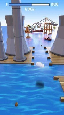 扔个手机打水漂游戏画面