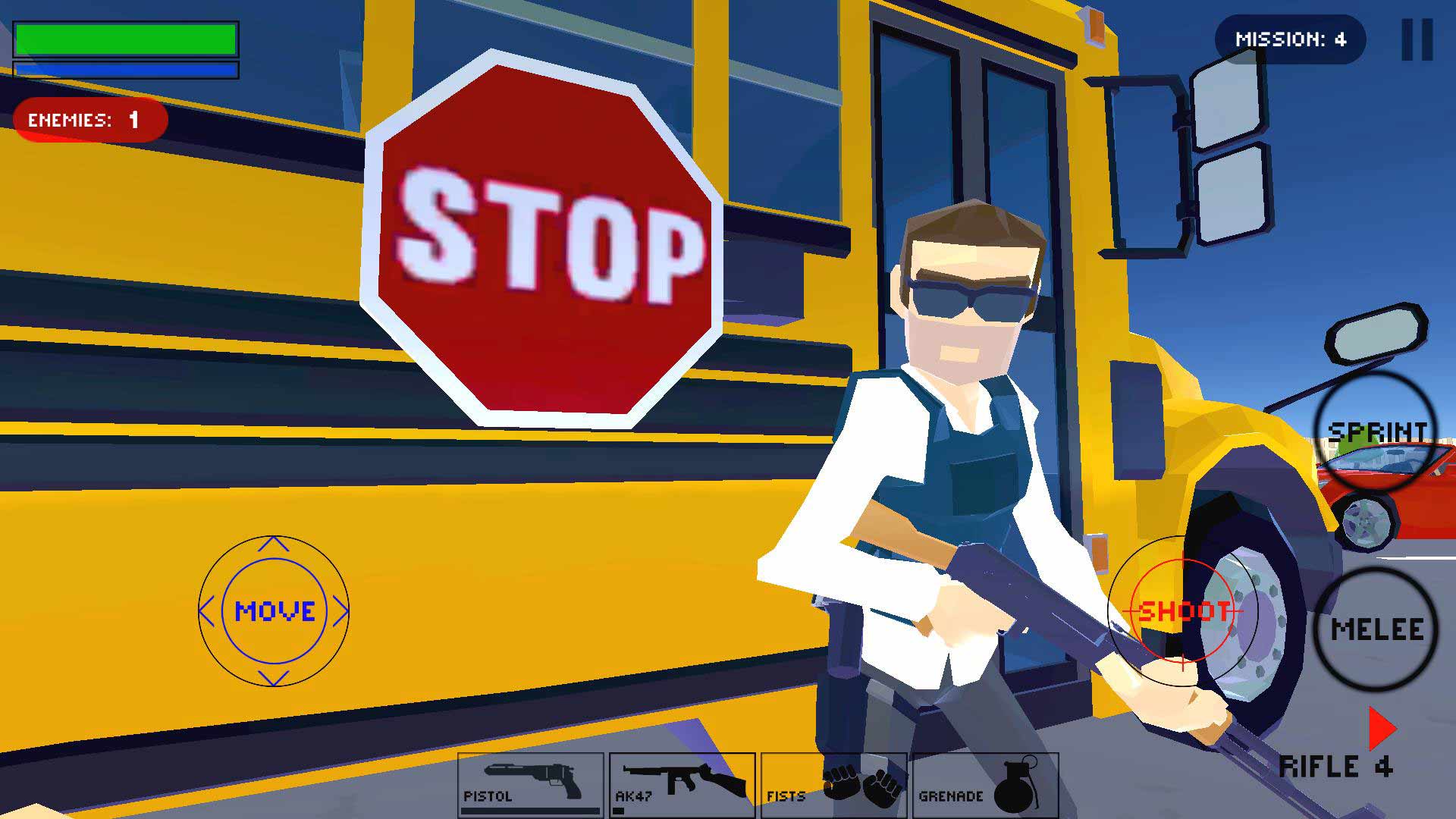 Polygon Cover Shooter City Police Vs Mob War（城市警察掩护射击）全关卡破解版 1.03完整版