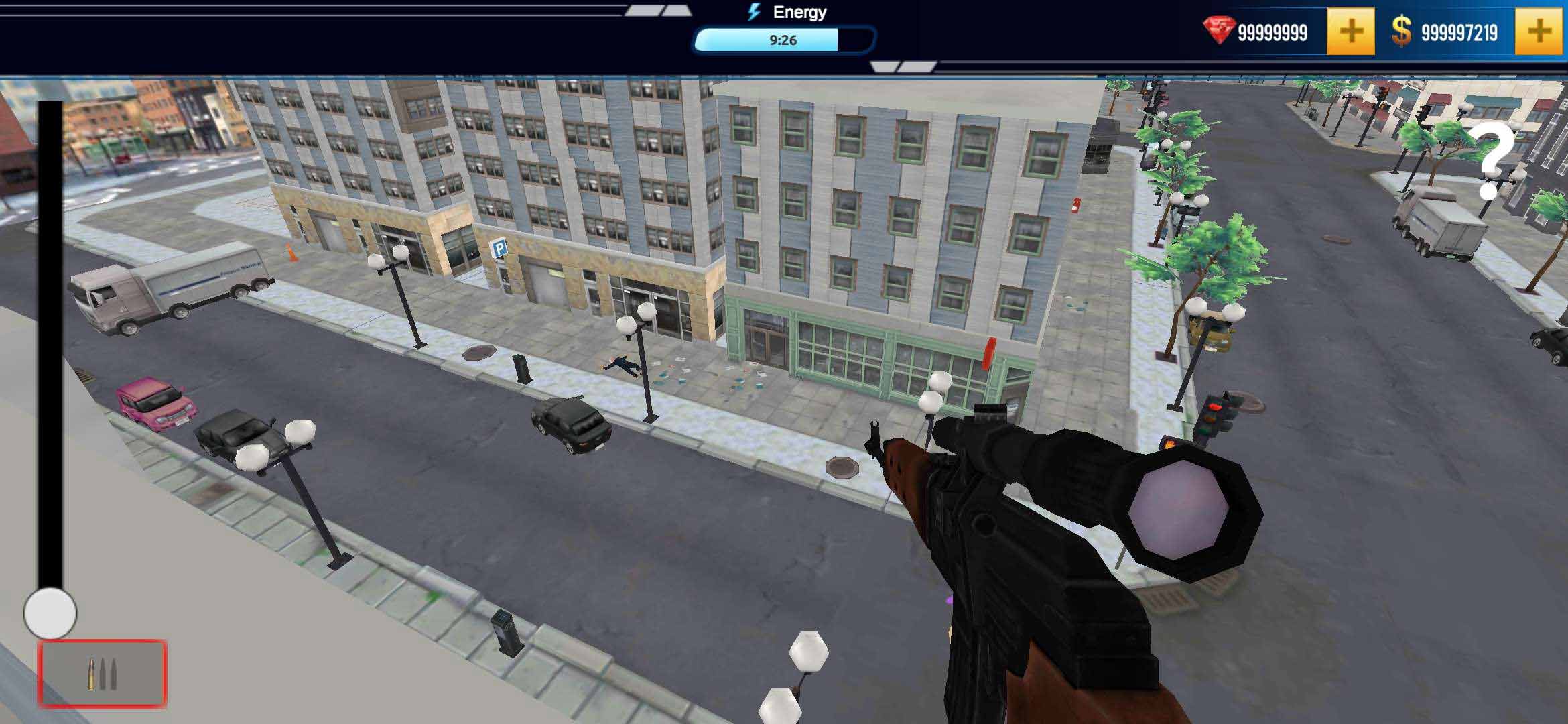 Sniper 3D The City Saviour（狙击手3D城市救世主）无限钻石破解版 1.12最新版