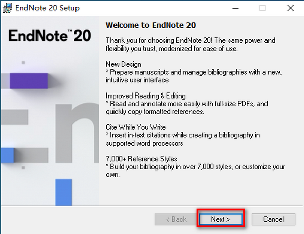 EndNote20 v20.2.0.15709免费版
