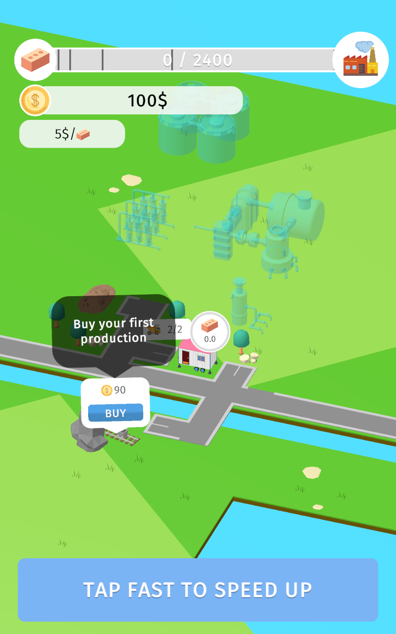 Idle Factories Builder(工厂生成器无限金币版) 0.1.11最新版