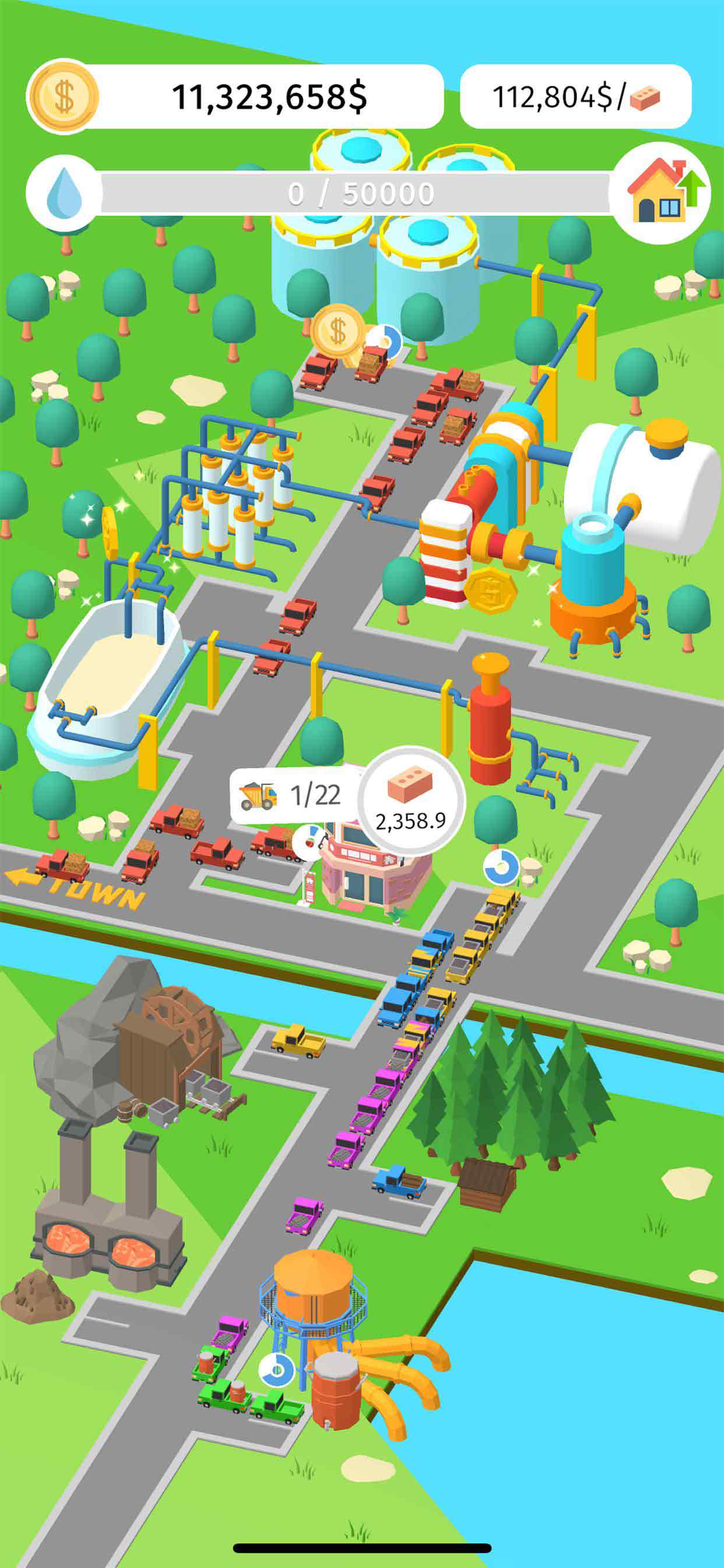 Idle Factories Builder(闲置的工厂建造者无限金币破解版) 0.1.11中文版