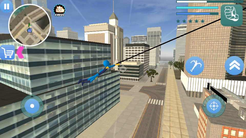 Spider Stickman(欧吉火柴人绳索英雄无限钻石版) 1.1内购破解版