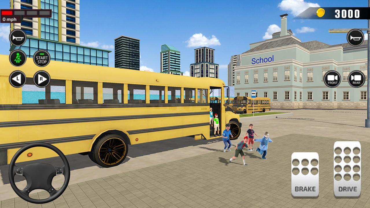 Offroad School Bus Driver 3D City Public transport（越野校车司机3D）无限金币破解版 1.39完整版