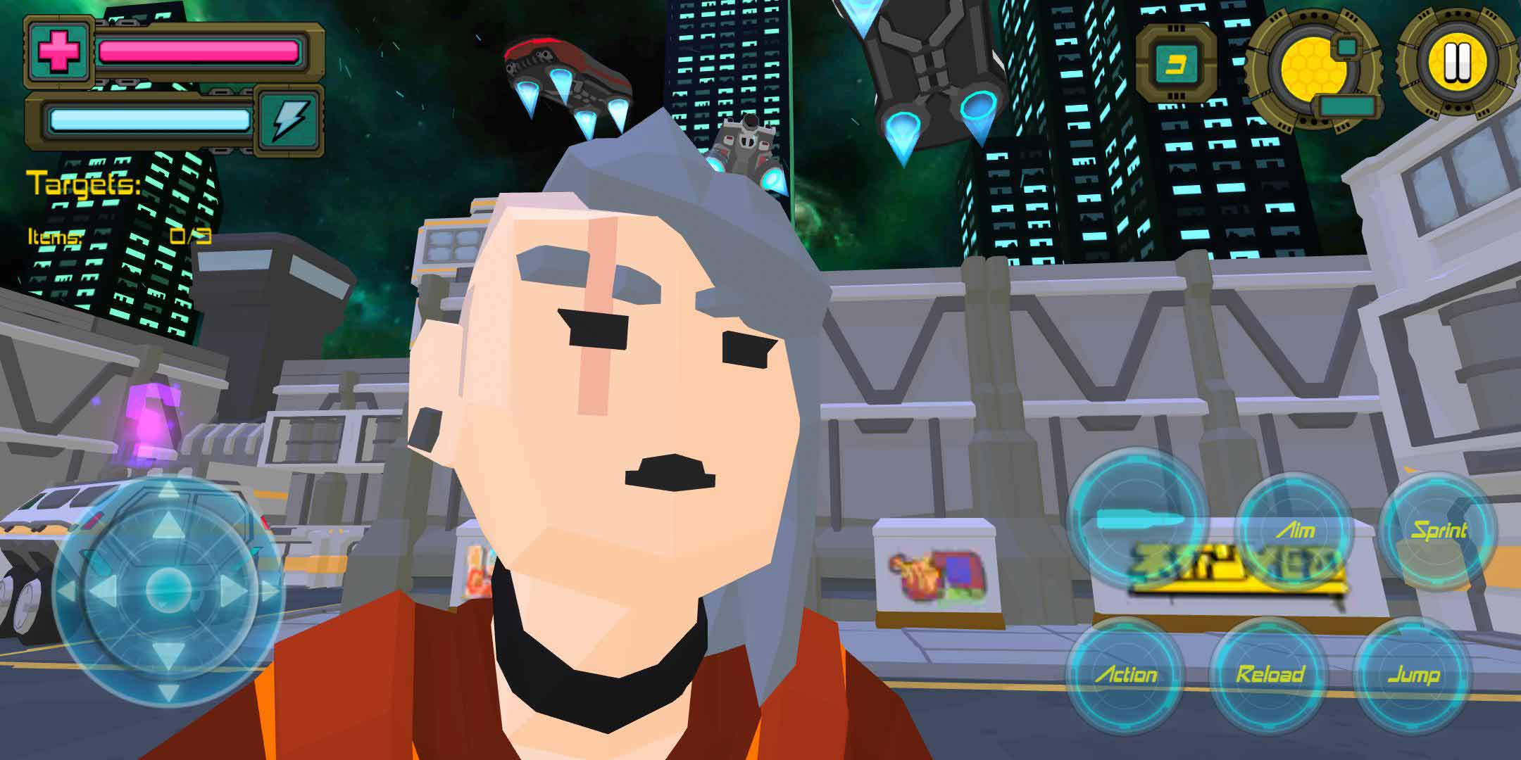 Polygon Crime Shooting: Future Cyber City 77(赛博城市保卫77全关卡版) 1.01安卓版