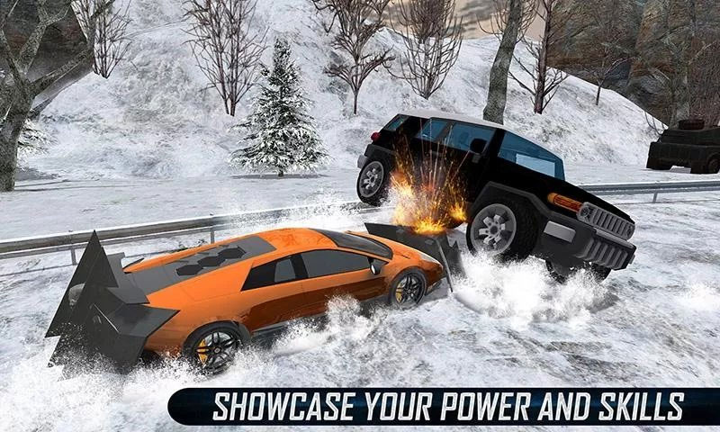 FuriousDeathCarSnowRacingArmoredCarsBattle(愤怒的死亡雪车)无限金币破解版 1.6.9最新版