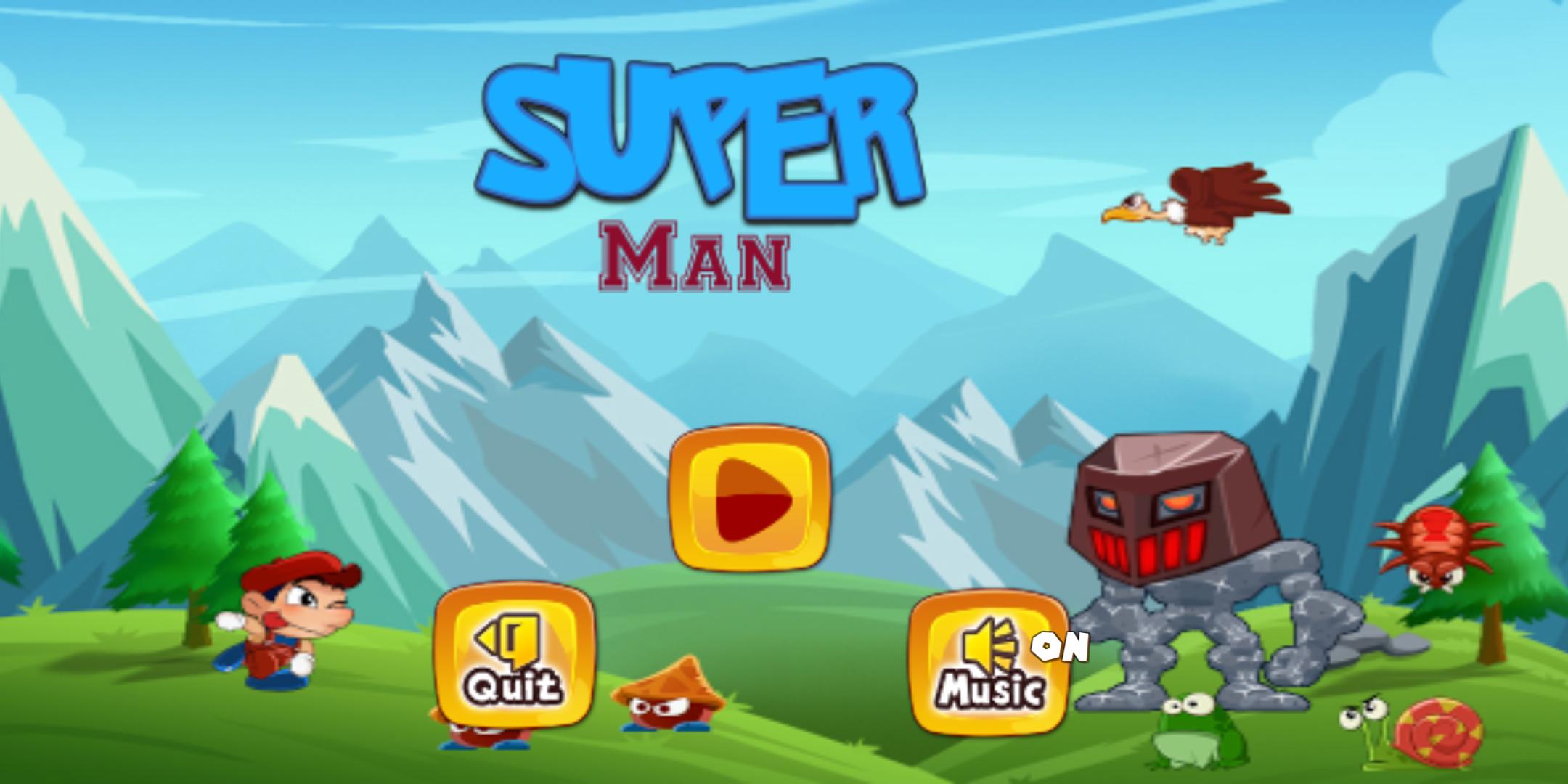 SuperMan Cartoon(卡通奔跑3D无限金币版) 1.10全关卡版
