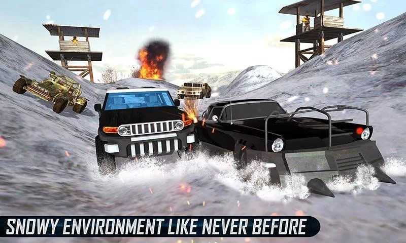 FuriousDeathCarSnowRacingArmoredCarsBattle(愤怒的死亡雪车)无限金币破解版 1.6.9最新版