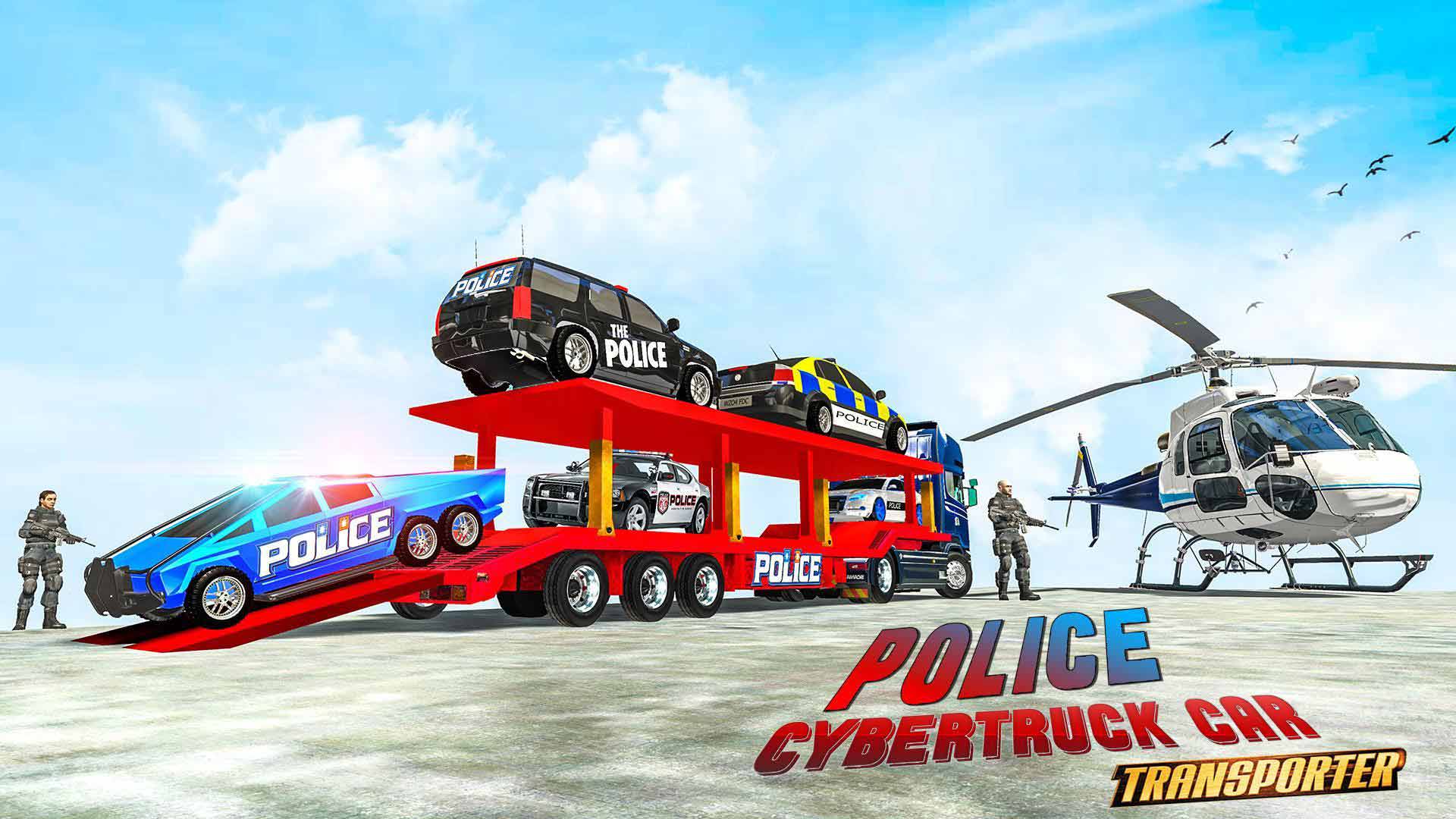 US Police Cybertruck Transporter(特殊卡车运输机无限货币破解版) 1.1.1安卓版