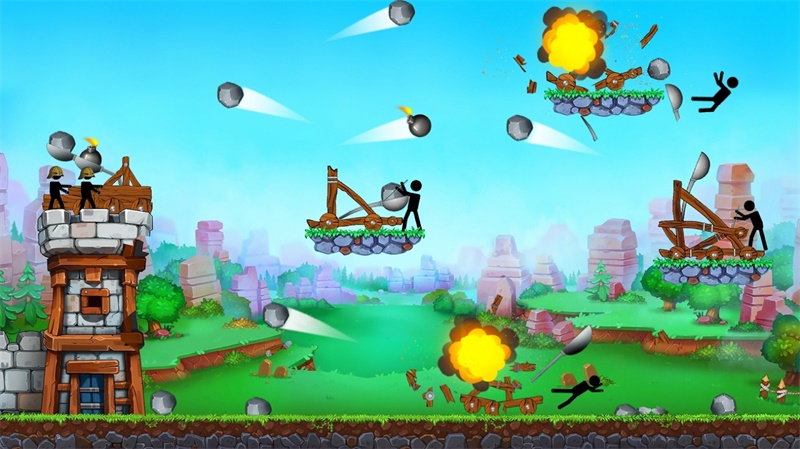The Catapult: Stickman games(火柴人投石机无限金币钻石版) 1.0.1无敌版