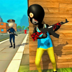 Stickman Police Counter City Gangster(火柴人警察城市无限金币破解版) 1.1.2安卓版