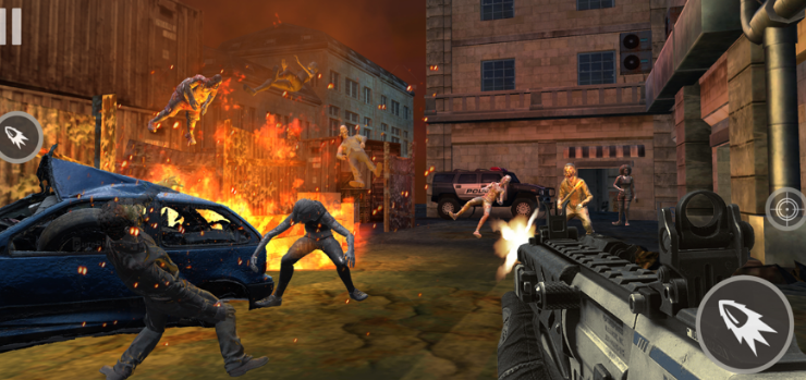 Zombie Survival Shooting Games gameplay screenshot