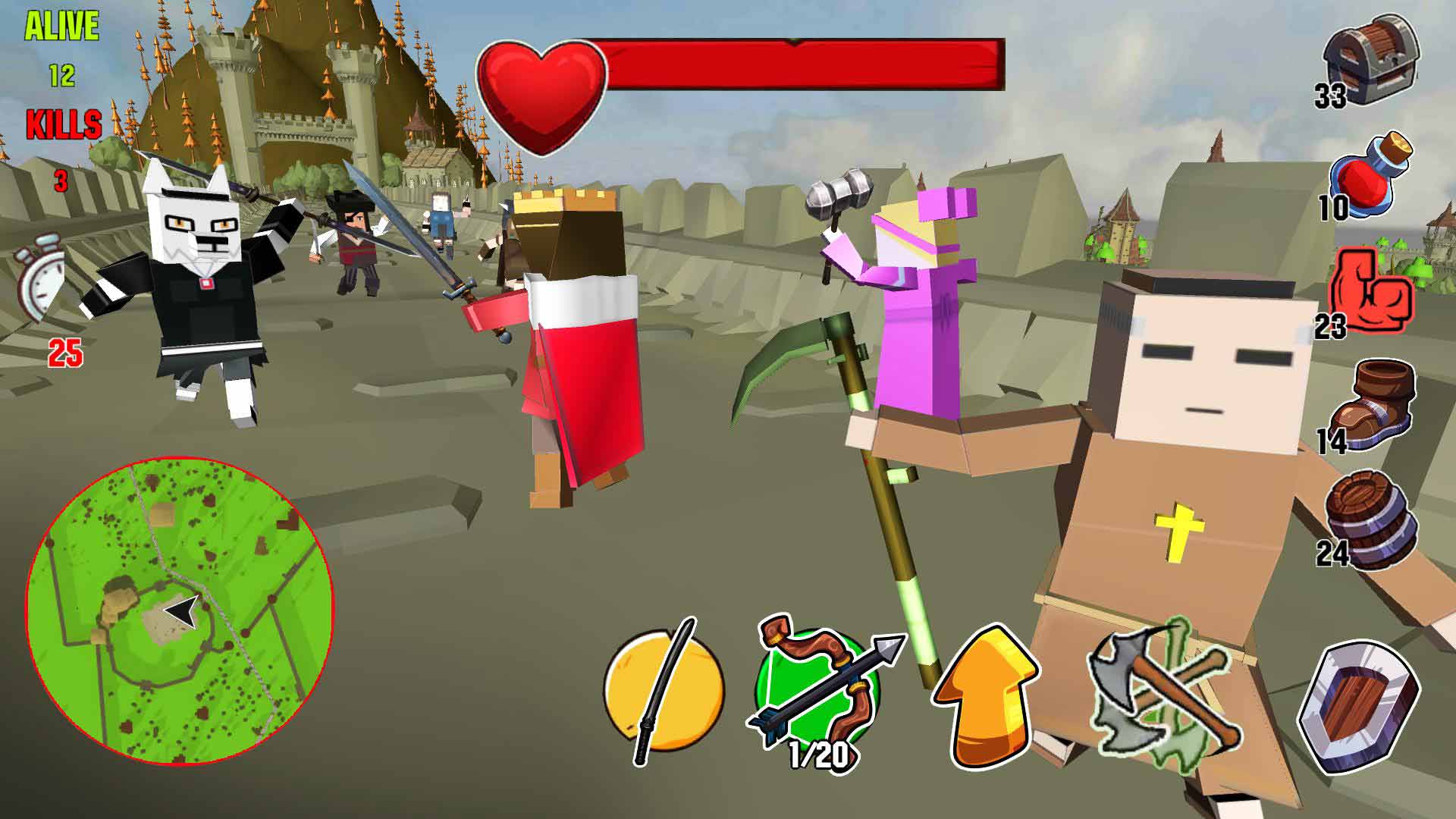 Hau Medival Battle Royale(皇家中世纪战斗)无限钻石破解版 24.0.0最新版