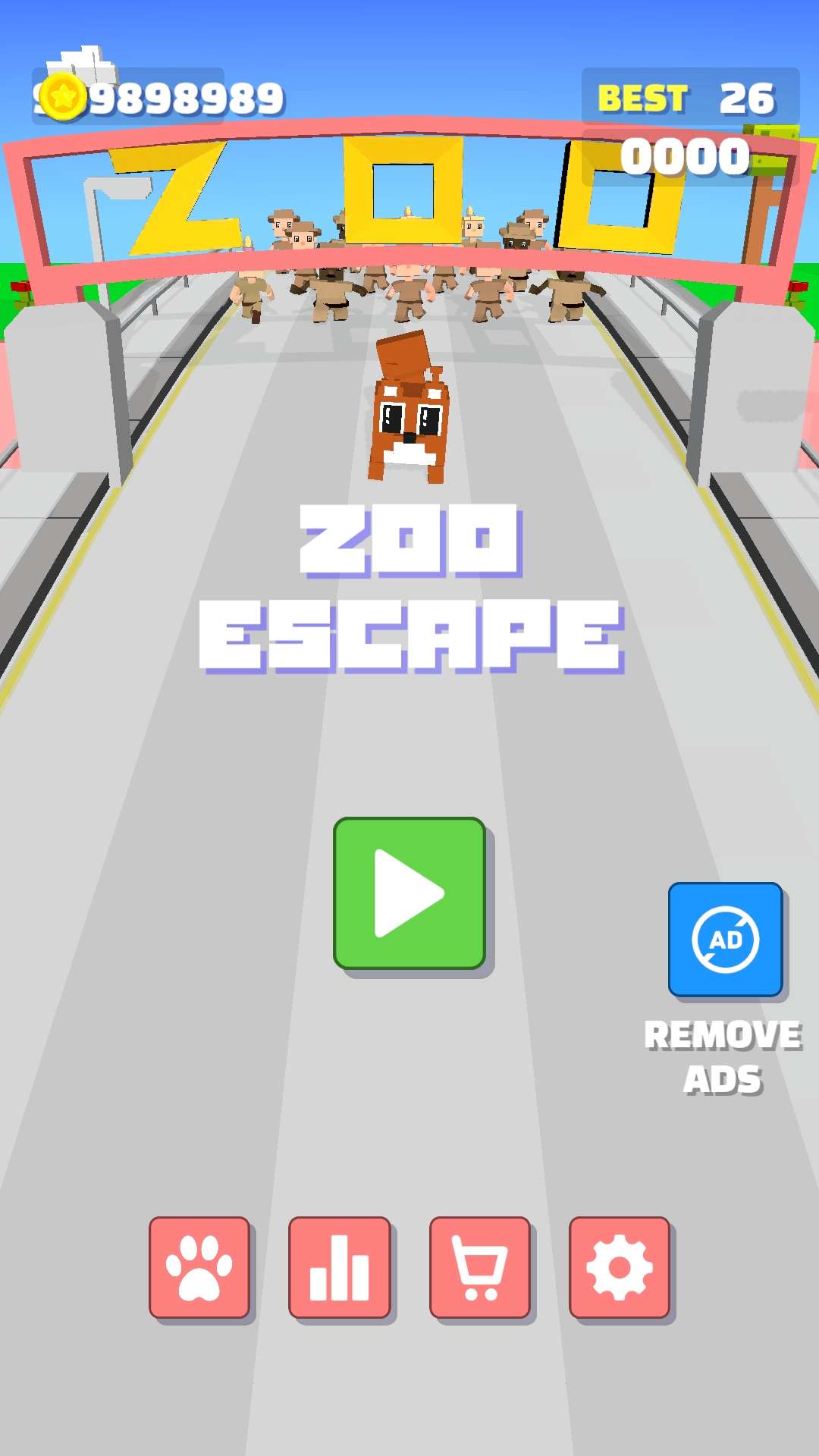 Animal Run(动物园逃生无限金币版) 1.4最新版
