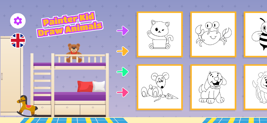 Painter Kid: Color Animals ios版